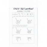 Zestaw stolików szklanych Oslo przezroczysty/dąb marki Signal