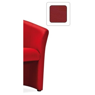 Fotel klubowy z ekoskóry TM-1 czerwony marki Signal