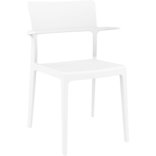 Krzesło z podłokietnikami PLUS białe marki Siesta