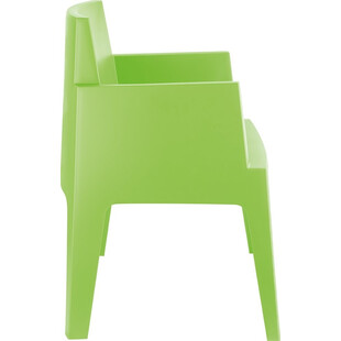 Krzesło ogrodowe z podłokietnikami Box zielone tropikalne marki Siesta