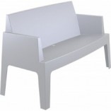 Sofa ogrodowa dwuosobowa Box srebrnoszara marki Siesta
