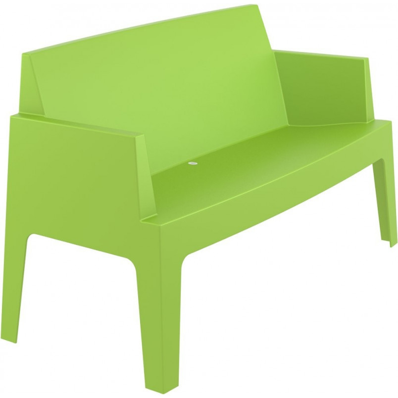 Sofa ogrodowa dwuosobowa Box zielona tropikalna marki Siesta