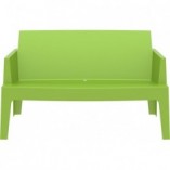 Sofa ogrodowa dwuosobowa Box zielona tropikalna marki Siesta