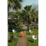 Krzesło ogrodowe z podłokietnikami DIVA pomarańczowe marki Siesta