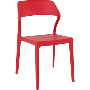 Krzesło z tworzywa SNOW czerwone marki Siesta