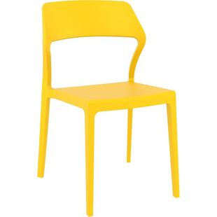 Krzesło z tworzywa SNOW żółte marki Siesta