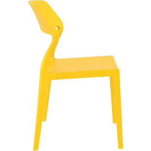 Krzesło z tworzywa SNOW żółte marki Siesta