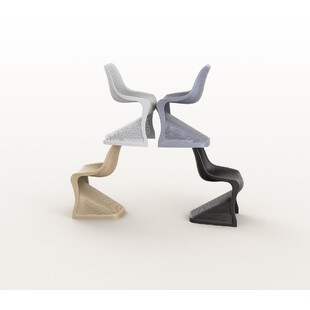 Krzesło ażurowe z tworzywa BLOOM czarne marki Siesta
