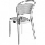 Krzesło ażurowe przezroczyste z tworzywa BEE marki Siesta