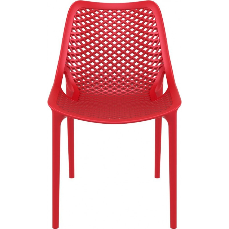 Krzesło ażurowe z tworzywa AIR czerwone marki Siesta