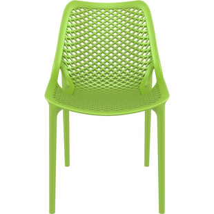 Krzesło ażurowe z tworzywa AIR zielone tropikalne marki Siesta