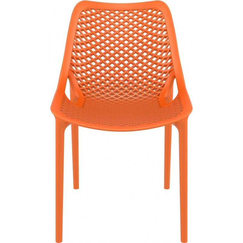 Krzesło ażurowe z tworzywa AIR pomarańczowe marki Siesta