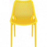 Krzesło ażurowe z tworzywa AIR żółte marki Siesta