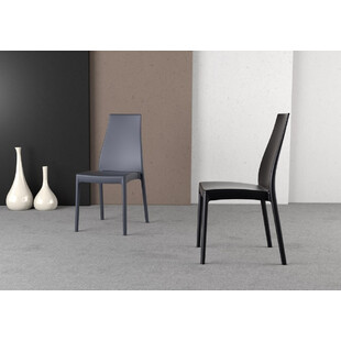 Krzesło plastikowe MIRANDA czarne marki Siesta