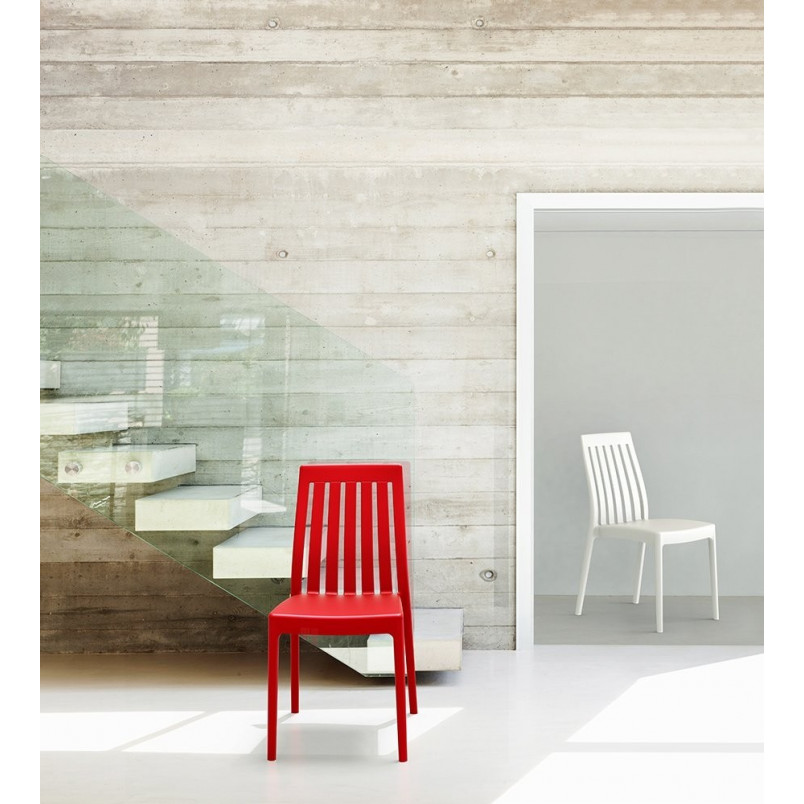 Krzesło ogrodowe ażurowe SOHO czerwone marki Siesta