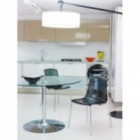 Krzesło nowoczesne ALLEGRA czarne przezroczyste marki Siesta