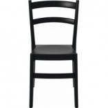 Krzesło z tworzywa TIFFANY czarne marki Siesta
