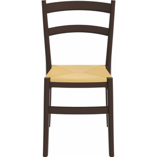 Krzesło z tworzywa TIFFANY-S brązowe marki Siesta