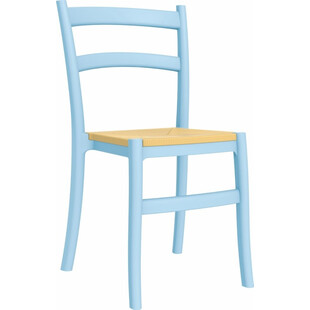Krzesło z tworzywa TIFFANY-S jasno niebieskie marki Siesta