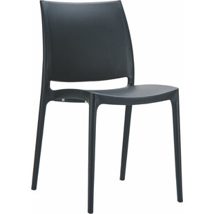 Krzesło plastikowe MAYA czarne marki Siesta
