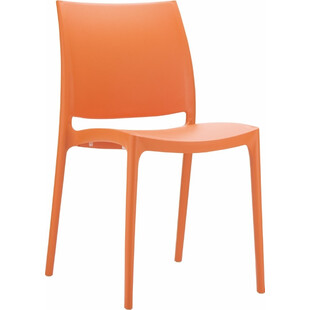 Krzesło plastikowe MAYA pomarańczowy marki Siesta