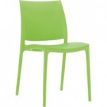 Krzesło plastikowe MAYA zielone tropikalne marki Siesta