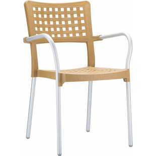 Krzesło ogrodowe z podłokietnikami Gala teak marki Siesta