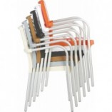 Krzesło ogrodowe z podłokietnikami Gala teak marki Siesta