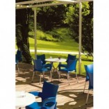Krzesło ogrodowe z podłokietnikami Romeo niebieskie marki Siesta