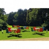Krzesło ogrodowe z podłokietnikami Romeo czarne marki Siesta