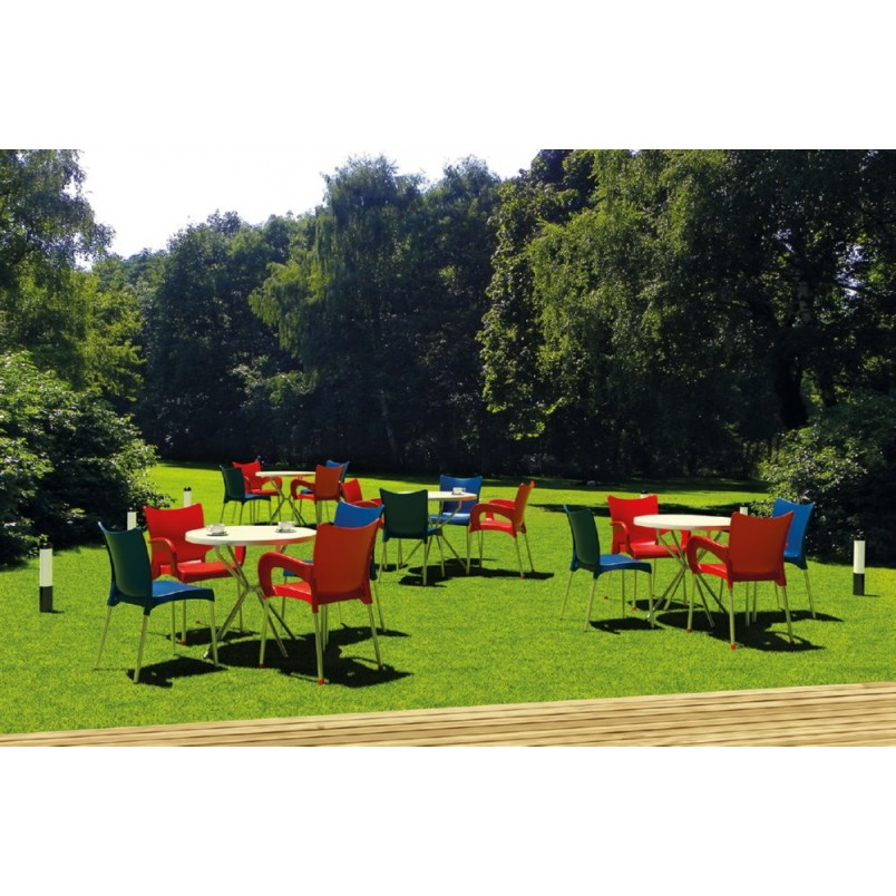 Krzesło ogrodowe z podłokietnikami Romeo jasne zielone marki Siesta