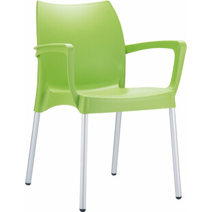 Krzesło ogrodowe z podłokietnikami Dolce jasno zielone marki Siesta
