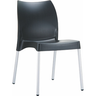 Krzesło ogrodowe plastikowe VITA czarne marki Siesta