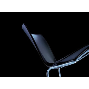 Krzesło konferencyjne plastikowe MIO czarne marki Siesta
