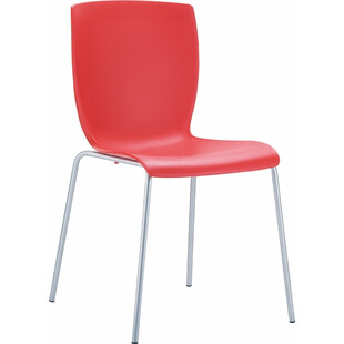 Krzesło konferencyjne plastikowe MIO czerwone marki Siesta