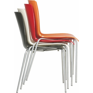 Krzesło konferencyjne plastikowe MIO czerwone marki Siesta