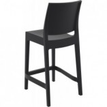 Krzesło barowe plastikowe MAYA BAR 65 czarne marki Siesta