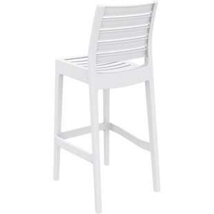 Krzesło barowe plastikowe ARES BAR 75 białe marki Siesta