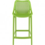 Krzesło barowe plastikowe ażurowe AIR BAR 65 zielone tropikalne marki Siesta