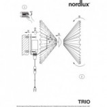 Plafon dekoracyjny Trio 45 Biały marki Nordlux