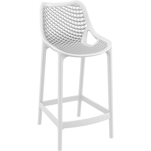 Krzesło barowe plastikowe ażurowe AIR BAR 65 białe marki Siesta