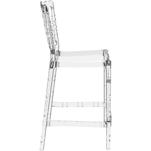 Krzesło barowe przezroczyste glamour OPERA BAR 65 marki Siesta