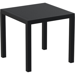 Stół ogrodowy plastikowy Ares 80x80 czarny marki Siesta