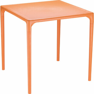 Stół ogrodowy plastikowy Mango 72x72 pomarańczowy marki Siesta