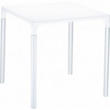 Stół ogrodowy plastikowy Mango Alu 72x72 biały marki Siesta