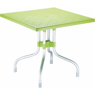 Składany stół ogrodowy plastikowy Forza jasny zielony 80x80 marki Siesta