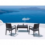 Krzesło ogrodowe rattanowe Ibiza brązowe marki Siesta