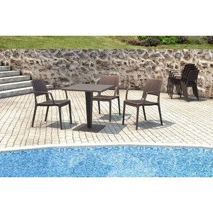 Krzesło ogrodowe rattanowe Capri brązowe marki Siesta