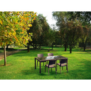 Stół ogrodowy Thaiti brązowy 180x94 marki Siesta
