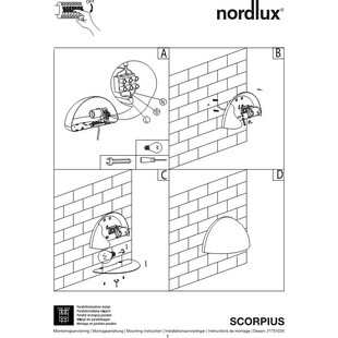 Kinkiet ogrodowy Scorpius Miedziany marki Nordlux
